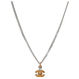 Chanel Collana CC Argento Beige Marrone