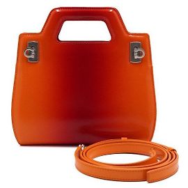 Salvatore Ferragamo Borsa Tote Mini e Borsa a Tracolla WANDA da Donna Arancione