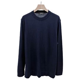 Loro Piana Parkville Crewneck Knit Navy Blau
