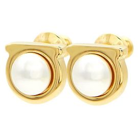 Salvatore Ferragamo Orecchini Gancini Pearl da donna D'oro