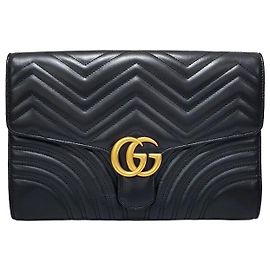 Pochette Gucci Marmont Matelassé Noir