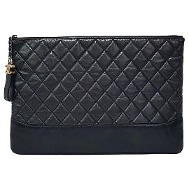 Chanel Gabrielle Clutch Bag Large Series Black
