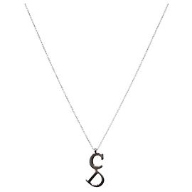 Dior Collar Vertical CD Silver Plata