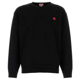 Kenzo Bork Flower Patch Wool Knit Negro