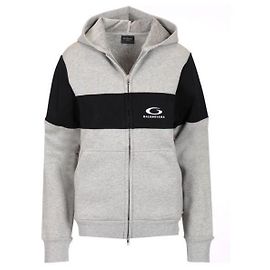 Balenciaga Felpa con cappuccio e logo ricamato Argento
