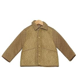 Burberry Monogram Quilted Panel Kids Junior Jacket Brown