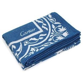 Cartier Coperta Panda in misto cashmere Blu