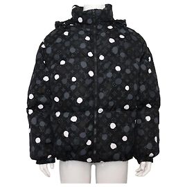 Louis Vuitton Giacca bomber in piumino da uomo Black Monogram Paint Dot Nero