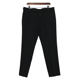 Gucci Pantaloni in cotone neri da uomo con logo Bee Web Nero