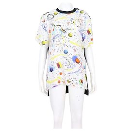 Louis Vuitton Cosmic Galaxy Silk Blend Damen T-Shirt Season Mehrfarben