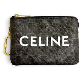 Céline Portamonete Celine Triomphe Canvas Marrone
