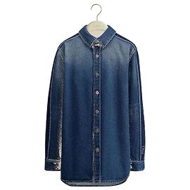 Dior Camisa de denim de algodón azul stonewashed Azul
