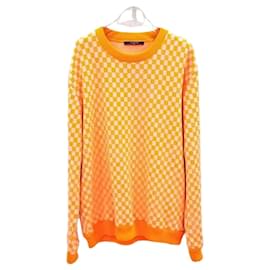 Louis Vuitton Orange Damier Flow Sweatshirt Orange