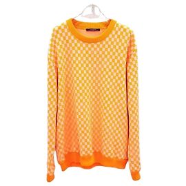 Louis Vuitton Orange Damier Flow Sweatshirt Orange