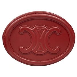 Céline Borsa a tracolla Triope Oval Pulse Velvet Red DXC Rosso