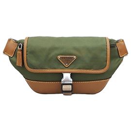 Prada Bolsa de cintura em Re-Nylon Multicor