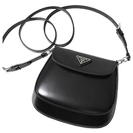 Prada Cleo Brushed Leather Mini Bag HOM Black