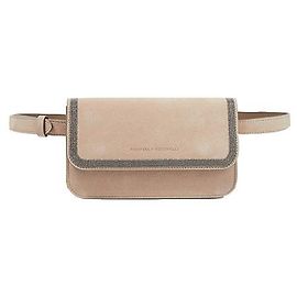 Brunello Cucinelli Suede Belt Bag Orange