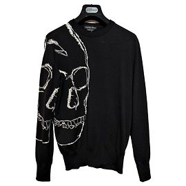Jersey de punto con calavera Alexander McQueen para mujer Multicolor