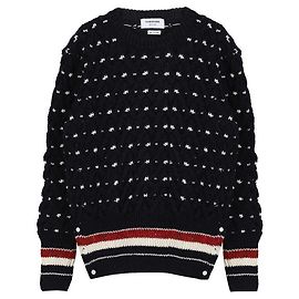 Thom Browne Wool Blend Knit Blue
