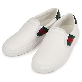 Gucci Ace Slip-On Sneaker White Canvas Rot