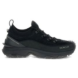 Moncler Baskets Trailgrip en nubuck et daim Noir