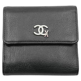 Chanel Leather Wallet Black