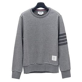 Thom Browne Sudadera de cuello redondo de algodón para hombre Castaño