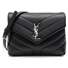 Saint Laurent Borsa a tracolla Monogram Loulou Toy Nero