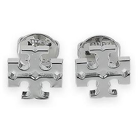 Tory Burch Women's Kira Stud Earrings (Silver) Silvery