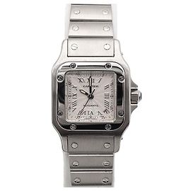 Cartier Relógio automático para mulher Santos Galbee Small Dial em aço Prata