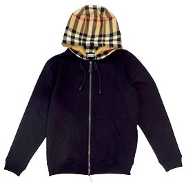 Burberry SAMUEL Check Hooded Cotton Zip-Up Multicor