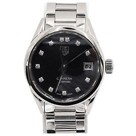 Tag Heuer Carrera Diamond Automatic Steel Women's Watch Silvery