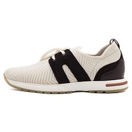 Loro Piana Baskets Flexi Work Lady Wish Chevron Blanc