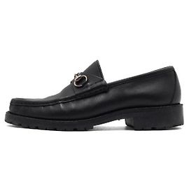 Gucci Mocassini con morsetto da uomo in pelle nera Nero
