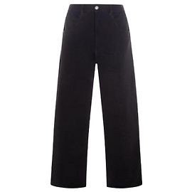 Maison Martin Margiela Pantaloni a gamba larga in cotone Nero