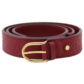 Louis Vuitton Cinto Monogram Empreinte Fuchsia Gold Rosa