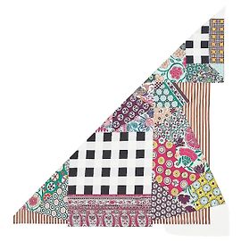 Hermès Lenço de seda triangular gigante Sarasa Multicor