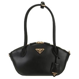 Prada Small Leather Handbag stamp: MVM Black