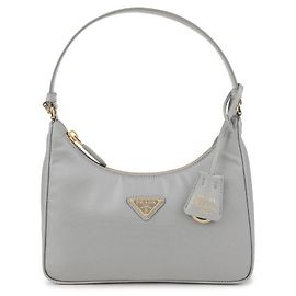 Mini Borsa Prada Re Nylon Grigia Marrone