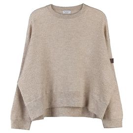 Brunello Cucinelli Strickwaren aus Stoff Weiß Damen Weiß