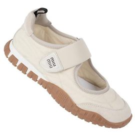 Miu Miu Technical Suede Ballerina Sandals Multiple colors