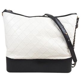 Chanel Bolsa Hobo Gabrielle Large Branco
