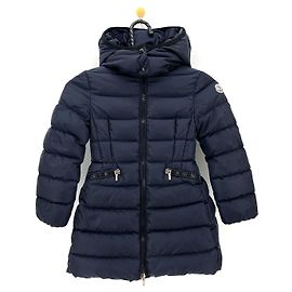 Moncler Sharplan Kids Long Down Jacket Black