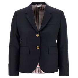 Thom Browne Wool Twill High Armhole Sport Coat Blue