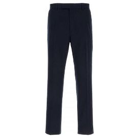 Gucci Web Detail Cotton Gabardine Pants Black