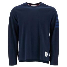 Thom Browne Milano Cotton Bar T-Shirt Schwarz