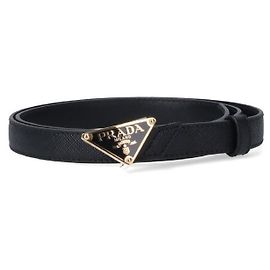 Prada Saffiano Women's Belt Black