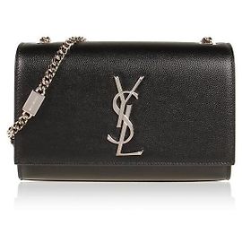 Saint Laurent Picca borsa satchel Monogram stamp: Nero