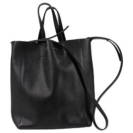 Céline mala de ombro Vertical Cabas Small Preto